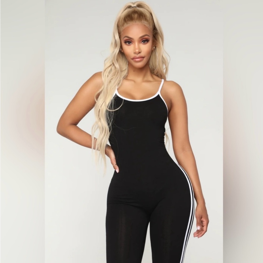 Fashion nova brand NEW post gym selfie jumpsuit